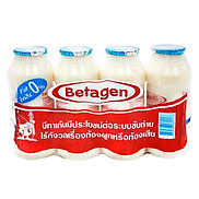 Lốc 4 Chai Sữa Chua Uống Betagen Tự Nhiên 140ml Chai - 8850393800136