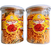 COMBO 2 HŨ KHÔ GÀ XÉ LÁ CHANH GÀ CHÀ BÔNG CAY TLP - MỖI HŨ 150G