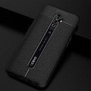Ốp lưng silicon dẻo giả da Auto Focus cao cấp dành cho OPPO Reno2