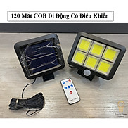 Đèn năng lượng mặt trời 120 Led Có cảm biến chuyển động Tặng kèm 1 điều