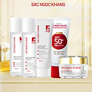 Combo dưỡng da 5 món Sắc Ngọc Khang Kem đêm 30g+ Sữa rửa mặt 100g+ Nước