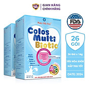 Combo 2 hộp sữa non cho bé Colosmulti Biotic hộp 26 gói x 16g chuyên biệt