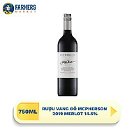 Rượu vang đỏ McPherson 2019 Merlot 14.5% 750ML