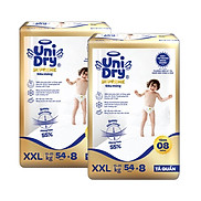 Mẫu mới Combo 2Tã quần Unidry G3X Supreme siêu mỏng size XXL - 54+8 miếng