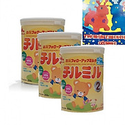 Combo 3 hộp sữa Morinaga Chilmil số 2 850g Tặng 1 Thú Nhún Cao Su có nhạc