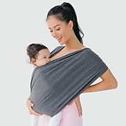 Địu Vải EmBé Sling Dòng Flex Và Flex Plus Màu Charcoal Cho Bé Từ 0 Đến 24