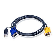 Cáp kết nối KVM Aten 2L-5203UP chuẩn USB, 3m tích hợp chuyển đổi PS2 USB