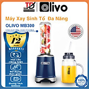 Máy Xay Sinh Tố OLIVO MB300, 2 Cốc Đa Năng, Xay Đá, Sinh Tố, Đồ Khô