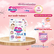 Tã bỉm dán Merries size NB - 76 miếng dành cho bé dưới 5kg