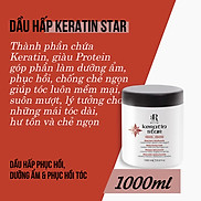 Dầu hấp phục hồi tóc hư tổn RRline Keratin Star Mask 1000ml