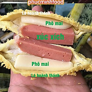 Hotdog Phô Mai Cuộn Lá Hoành Thánh Giòn Thơm Hấp Dẫn, Hộp 10 Hotdog