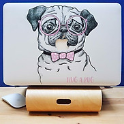 Case ,Ốp Macbook In Hình Hug A Pug tặng kèm nút chống bụi + chống gãy dây