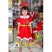 ĐỒ NOEL CHO BÉ GÁI ĐẦM NOEL - VẢI NỈ GIÁ SỐC