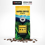 Cà Phê Hạt Robusta Arabica SẠCH Dùng Pha Máy Napoli Coffee 500gr gói