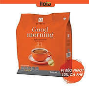 Cà phê Hoà tan 3 in 1 Goodmorning bịch 24 gói x 20gr Cafe sữa uống liền