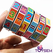 Đồ chơi trẻ em toán học rubik 6 tầng cho bé phát triển trí não