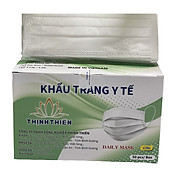 Khẩu Trang Y Tế 4 Lớp Thịnh Thiên Màu Trắng - Hộp 50 Cái