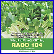 Hạt Giống Rau Mầm Củ Cải Trắng 50 Gam