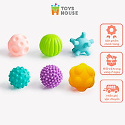Set 6 bóng gai Silicon kích thích giác quan toàn diện cho bé ToysHouse
