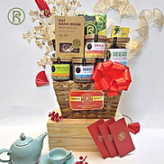 QUÀ TẶNG Giỏ Quà Sức Khỏe Hampers 8 Món Real Food