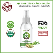 Xịt kháng khuẩn Sả Chanh 24Care - Dung tích 50ml 100ml 250ml