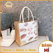 Túi xách nữ vải lanh mini thời trang đựng đồ cá nhân đa năng dễ thương cho