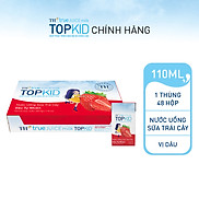 Thùng 48 hộp sữa trái cây TOPKID hương dâu tự nhiên TH True Juice Milk