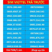 Sim Viettel số đẹp - hàng chính hãng - Đăng kí chính chủ