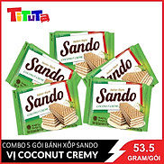 Combo 5 Bánh xốp Sando Coco vị dừa 53.5gx5