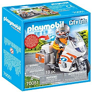 Đồ chơi mô hình Playmobil Xe máy cứu hộ khẩn cấp