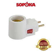 Đui đèn liền phích SOPOKA ĐLP123 có công tắc tiện lợi, an toàn
