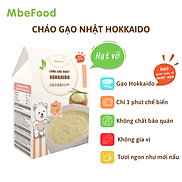 Cháo hạt vỡ cho bé ăn dặm MbeFood Cháo gạo Nhật Hokkaido Hộp 4 gói x 18g