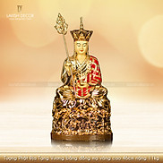 Tượng Phật Địa Tạng Vương bằng đồng mạ vàng cao 46cm nặng 11kg