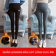 Quần Bầu Lót Lông Cạp Cao Trùm Bụng Quần Bầu Có Chun Chỉnh Bụng HX4604