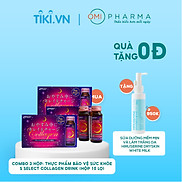 Tặng Quà Combo 3 Hộp Nước Uống Đẹp Da Collagen S Select Nhật Bản 30 Lọ