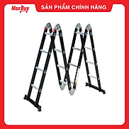 Thang Nhôm Gấp 4 Khúc Nikawa NKG-44 - Đen