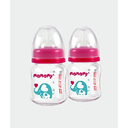 Combo 2 bình sữa Mamamy 120ml chai chống sặc, chống đầy hơi an toàn cho bé