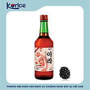 Rượu Soju Korice hương Phúc Bồn Tử 12% 360ml