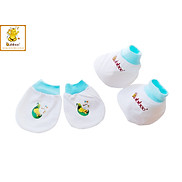 Bộ bao tay bao chân sơ sinh 100% cotton xinh xắn cho bé