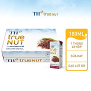 Thùng 48 hộp sữa hạt và gạo lứt đỏ TH True Nut 180ml 180ml x 48