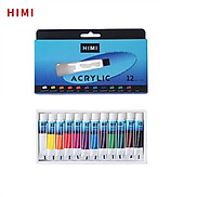 Màu Acrylic Miya Himi Set 12 18 24 màu dạng tuýp 12ml