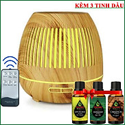 Máy Xông Tinh Dầu TIDAMO Pro Kèm 3 Chai Tinh Dầu Sả Chanh + Bạc Hà + Vỏ