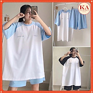 Bộ đồ mặc nhà quần đùi áo ngắn tay vải thun cotton size từ 40-62KG