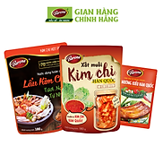 Combo 1 gói Xốt Muối Kim Chi Barona 180g + 1 Gói Nước dùng lẩu Kim Chi