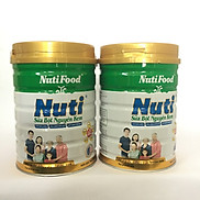 Combo 2 hộp Sữa bột nguyên kem của NutiFood dinh dưỡng hàng ngày cho mọi