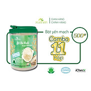 Combo 11 Hộp Bột Yến Mạch Nguyên Chất 100% Xuân An ko đường Hộp 500G Tặng