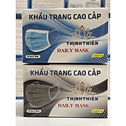 Combo 2 Hộp Khẩu Trang Y Tế 4 Lớp Thịnh Thiên Xanh-Xám