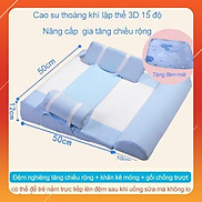 Đệm chống trào ngược cho trẻ sơ sinh CoolFoam Japan xanh - An toàn cho bé