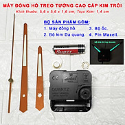 MÁY ĐỒNG HỒ TREO TƯỜNG KIM TRÔI CAO CẤP EASTAR BỘ KIM VÀNG ĐỒNG CÓ DẠ