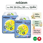 COMBO 2 Tã Bỉm Quần NABIZAM Ultra Thin Nội Địa Hàn Siêu Mỏng Nhẹ